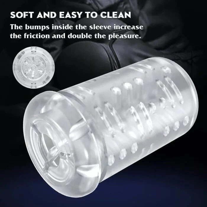 The internal soft silicone lining of the male masturbator