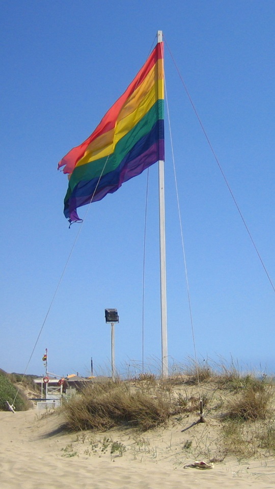 Capocotta rainbow flag